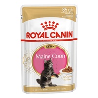 Корм для кошек Royal Canin Maine Coon Kitten Корм консервированный для котят породы Мэйн Кун, соус, 85г